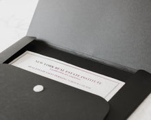 Load image into Gallery viewer, Simply Spaced archival media folder in black.