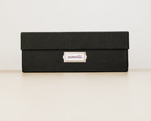 Load image into Gallery viewer, Simply Spaced archival memorabilia box in black.