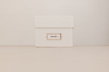 Load image into Gallery viewer, Simply Spaced archival card organizer box in white.