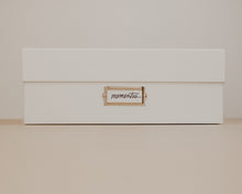 Load image into Gallery viewer, Simply Spaced archival memorabilia box in white.