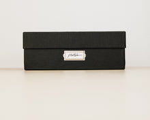 Load image into Gallery viewer, Simply Spaced archival photo and card organizer box in black.
