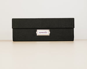Simply Spaced archival memorabilia box in black.
