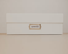 Load image into Gallery viewer, Simply Spaced archival memorabilia box in white.
